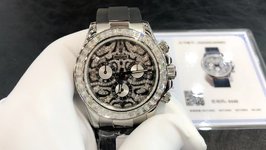 Designer Fake
 Rolex Daytona Watch Black Gold Platinum White Yellow Set With Diamonds 7750 Movement