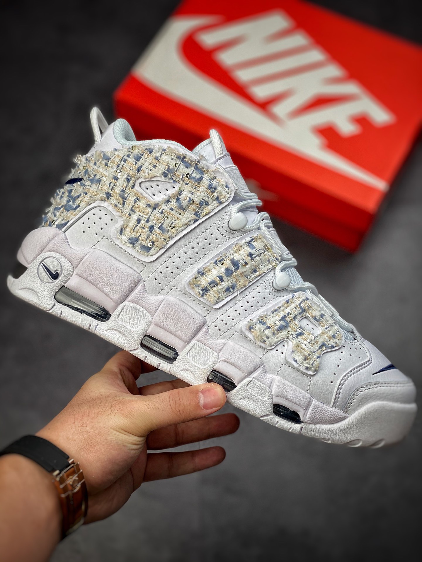 260 Nike Air More Uptempo OG耐克 皮蓬“大AIR” 白深兰 DH9719-100