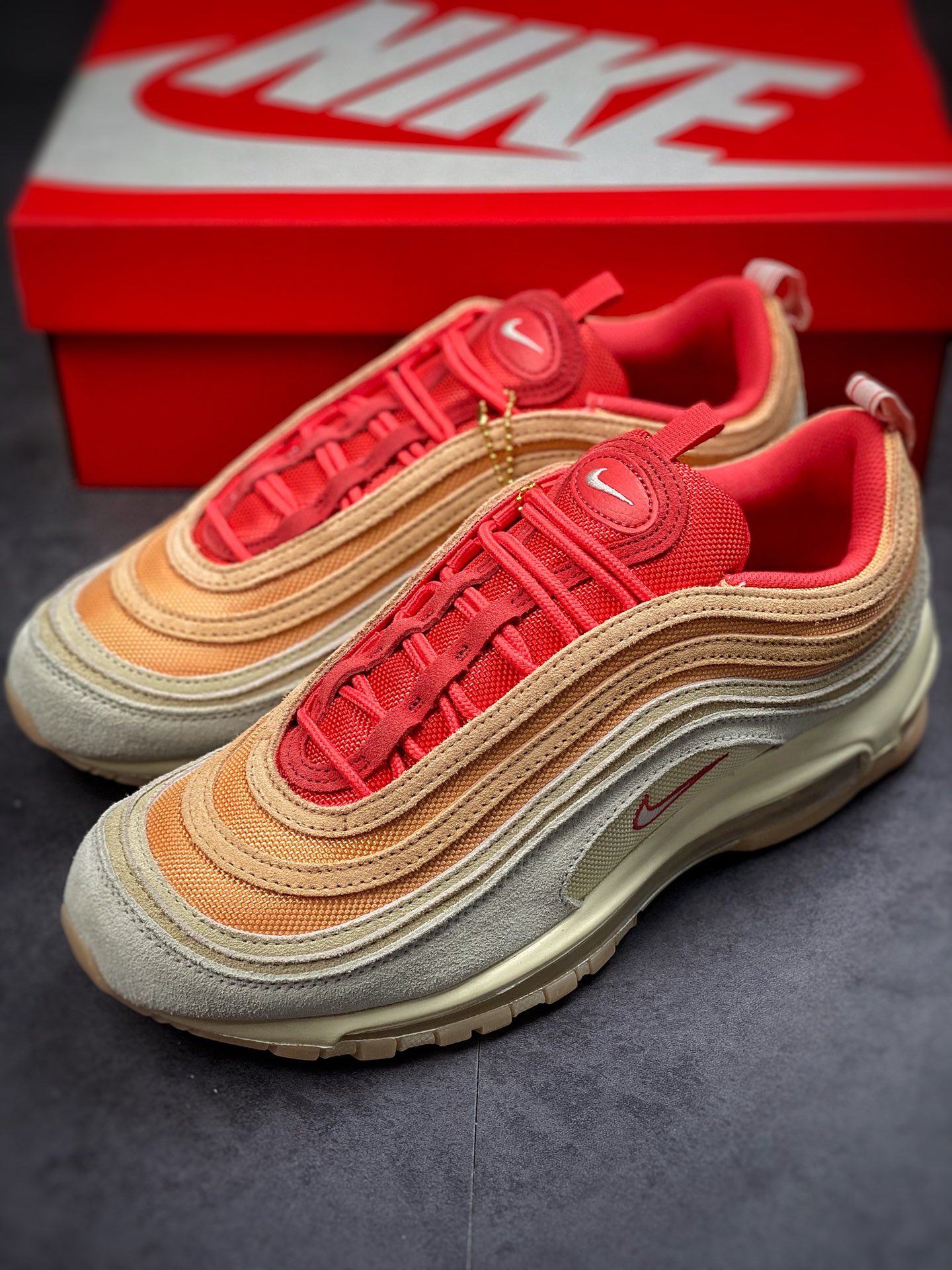 240 NIKE Air Max 97 灰橘红 子弹拆解原鞋开发 DM8943-700