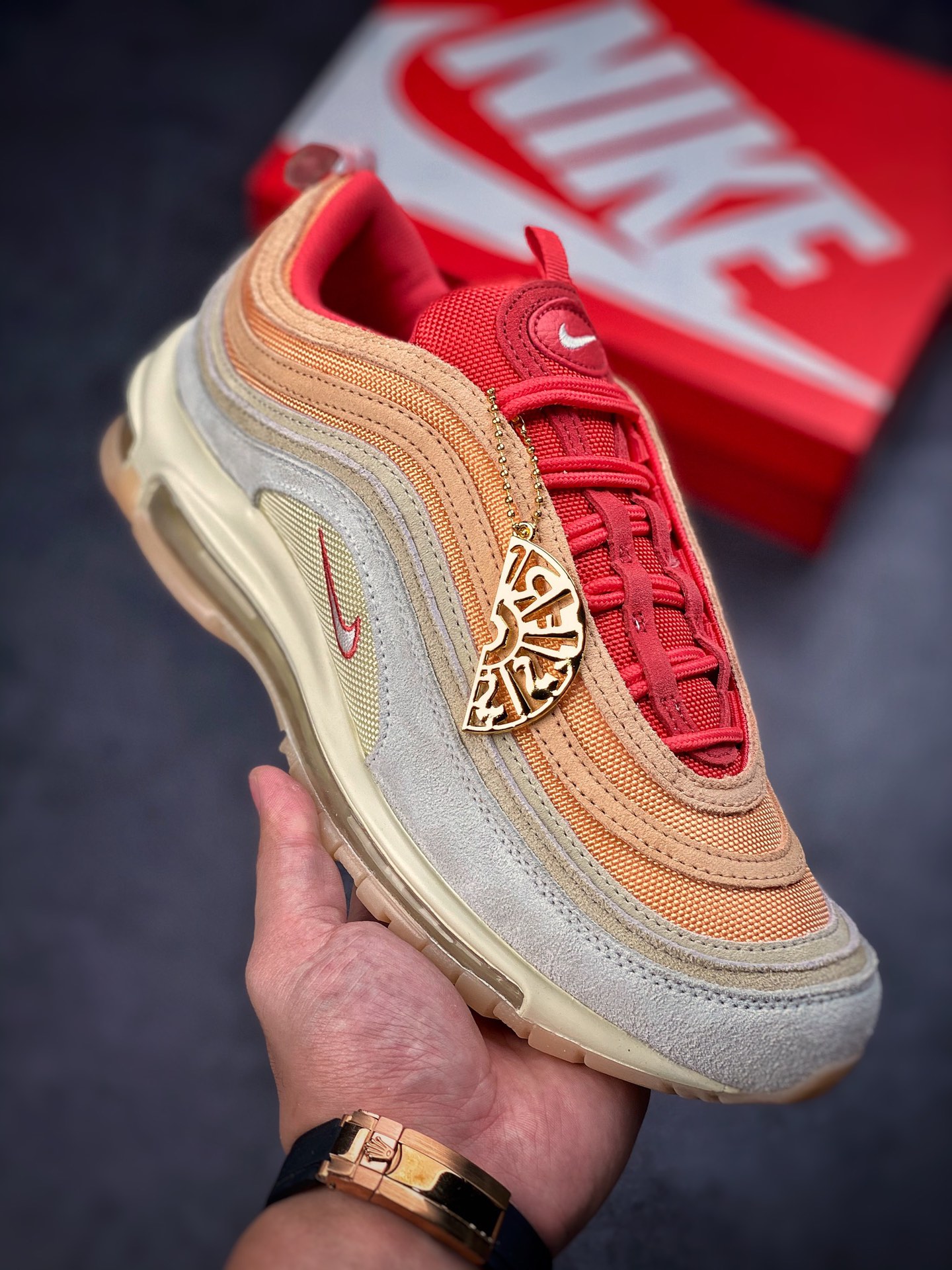 240 NIKE Air Max 97 灰橘红 子弹拆解原鞋开发 DM8943-700