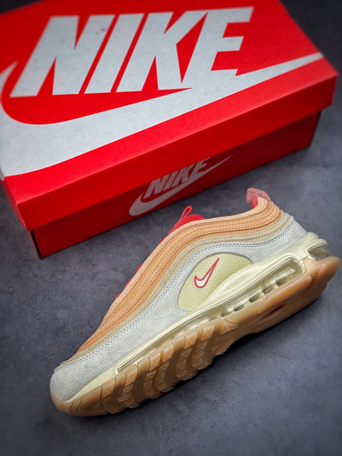 240 NIKE Air Max 97 灰橘红 子弹拆解原鞋开发 DM8943-700