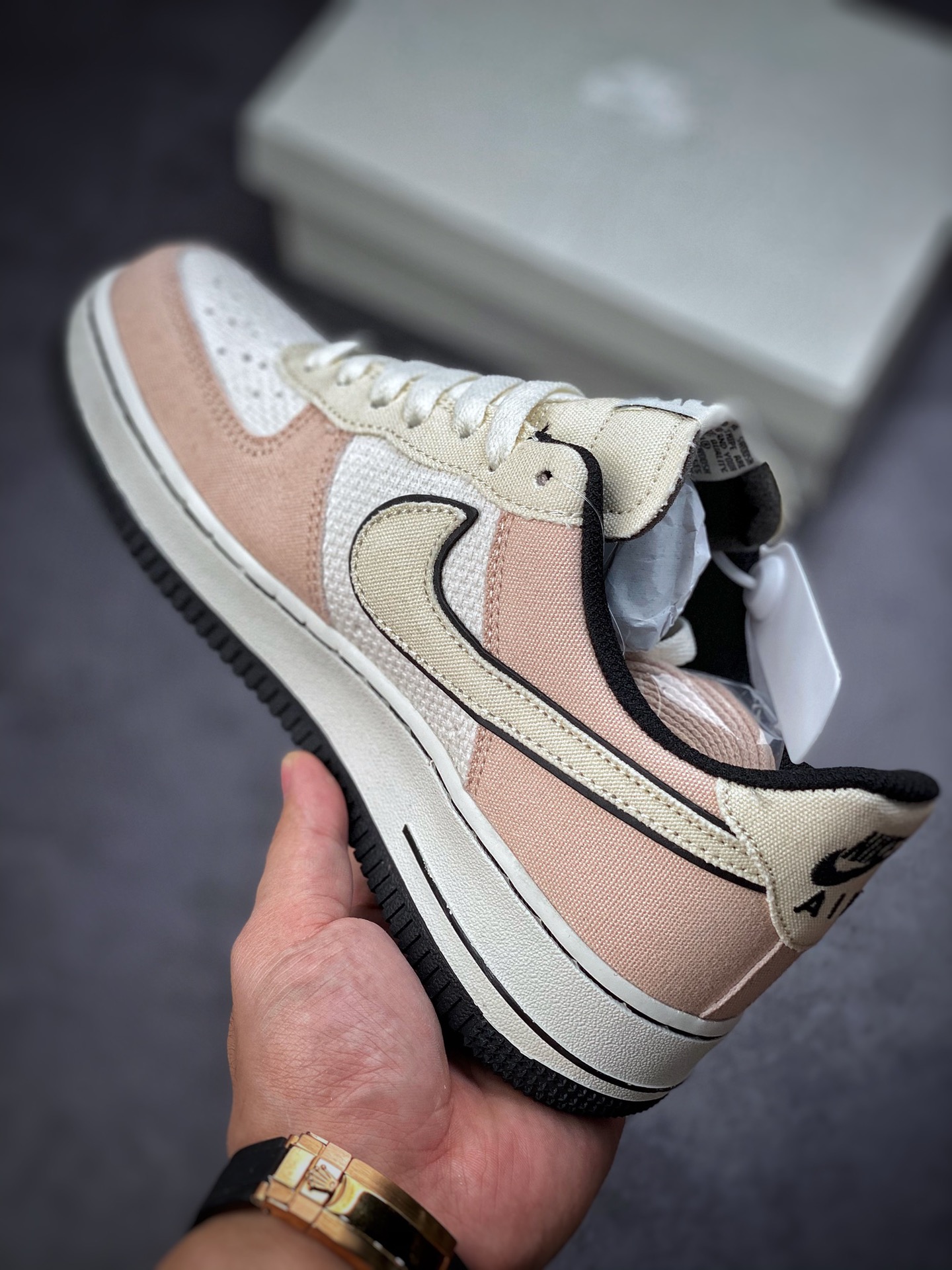 220 Nike Air Force 1 Low 07 帆布淡粉 315122-668
