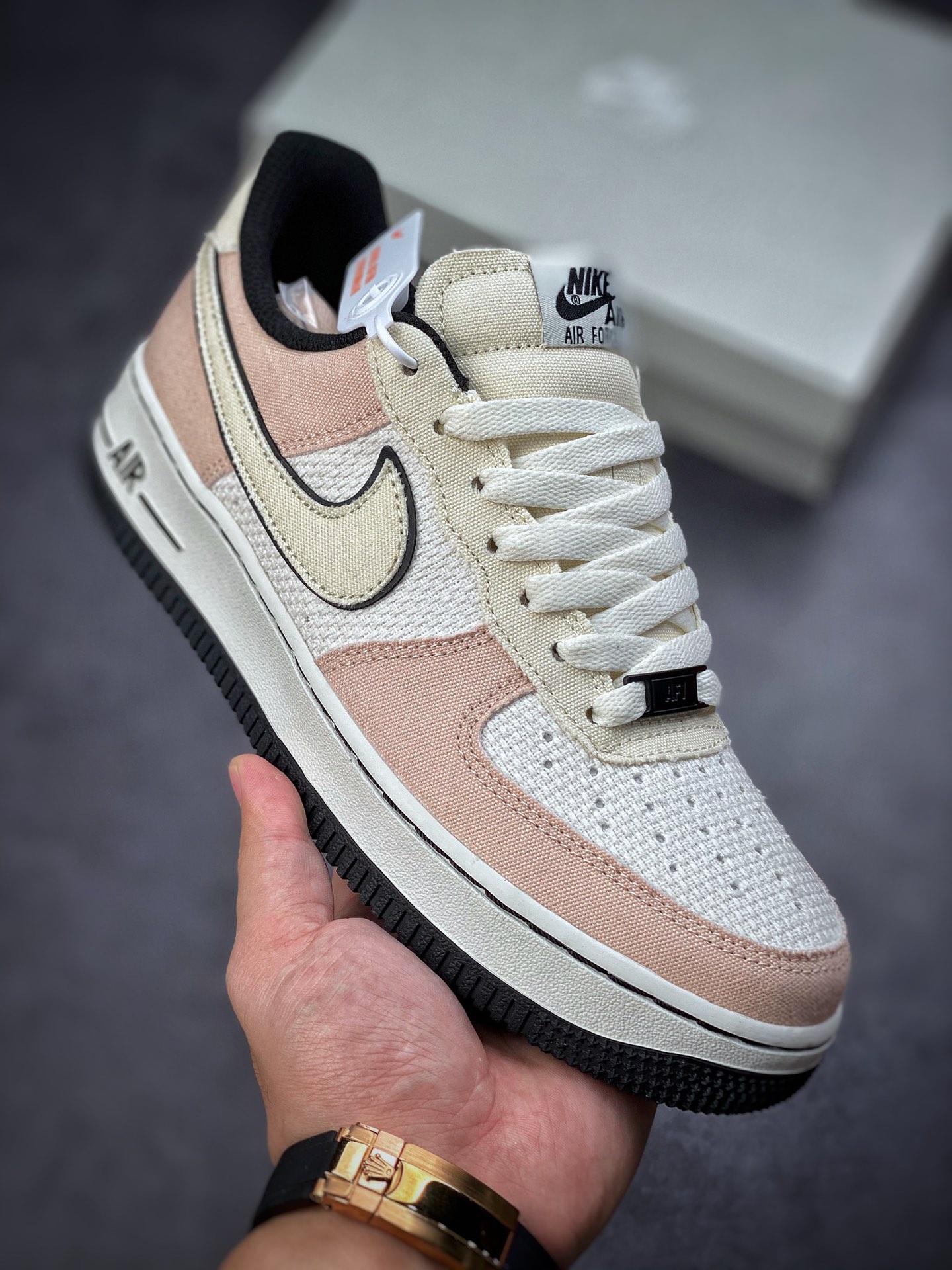 220 Nike Air Force 1 Low 07 帆布淡粉 315122-668