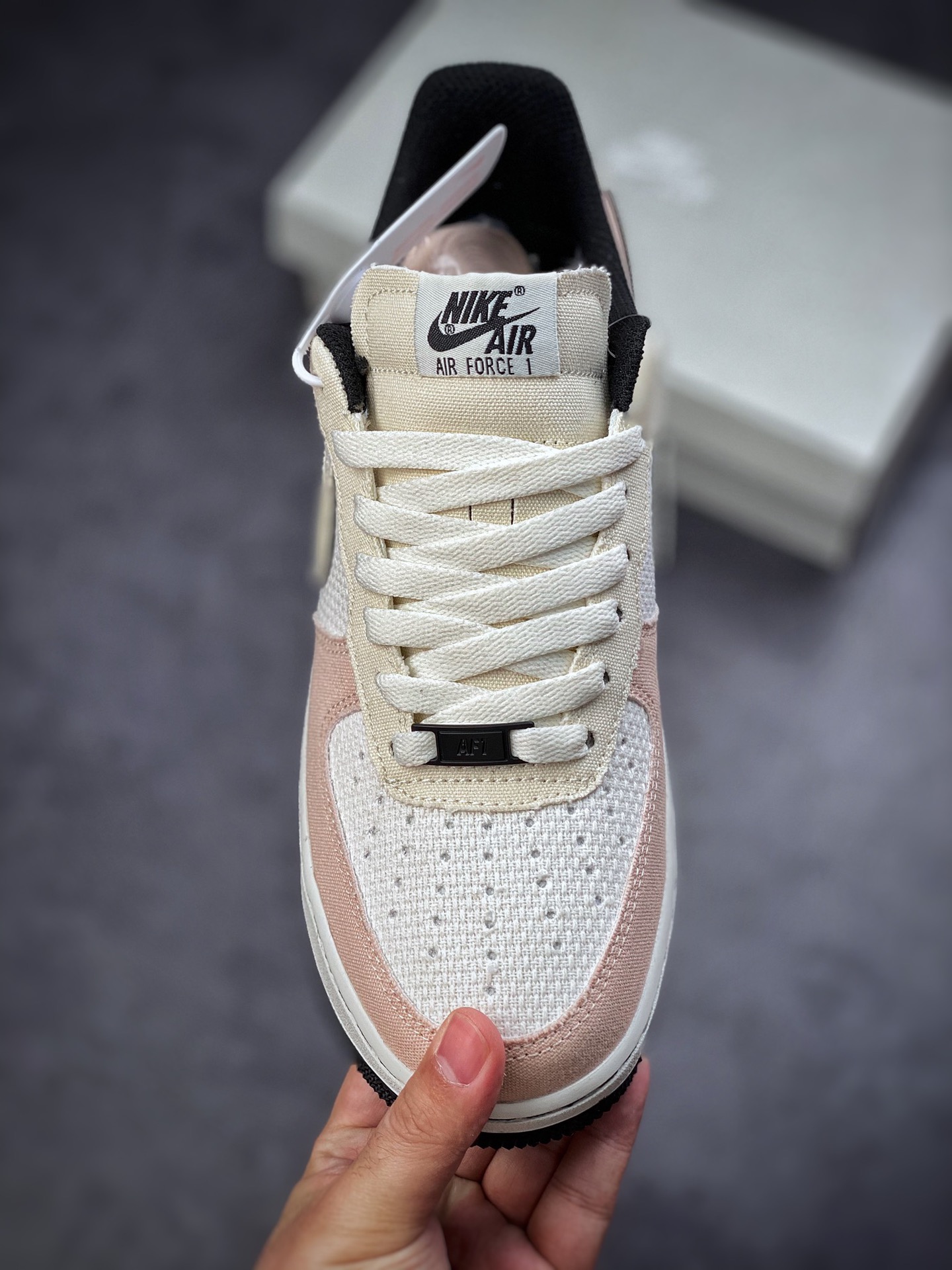 220 Nike Air Force 1 Low 07 帆布淡粉 315122-668