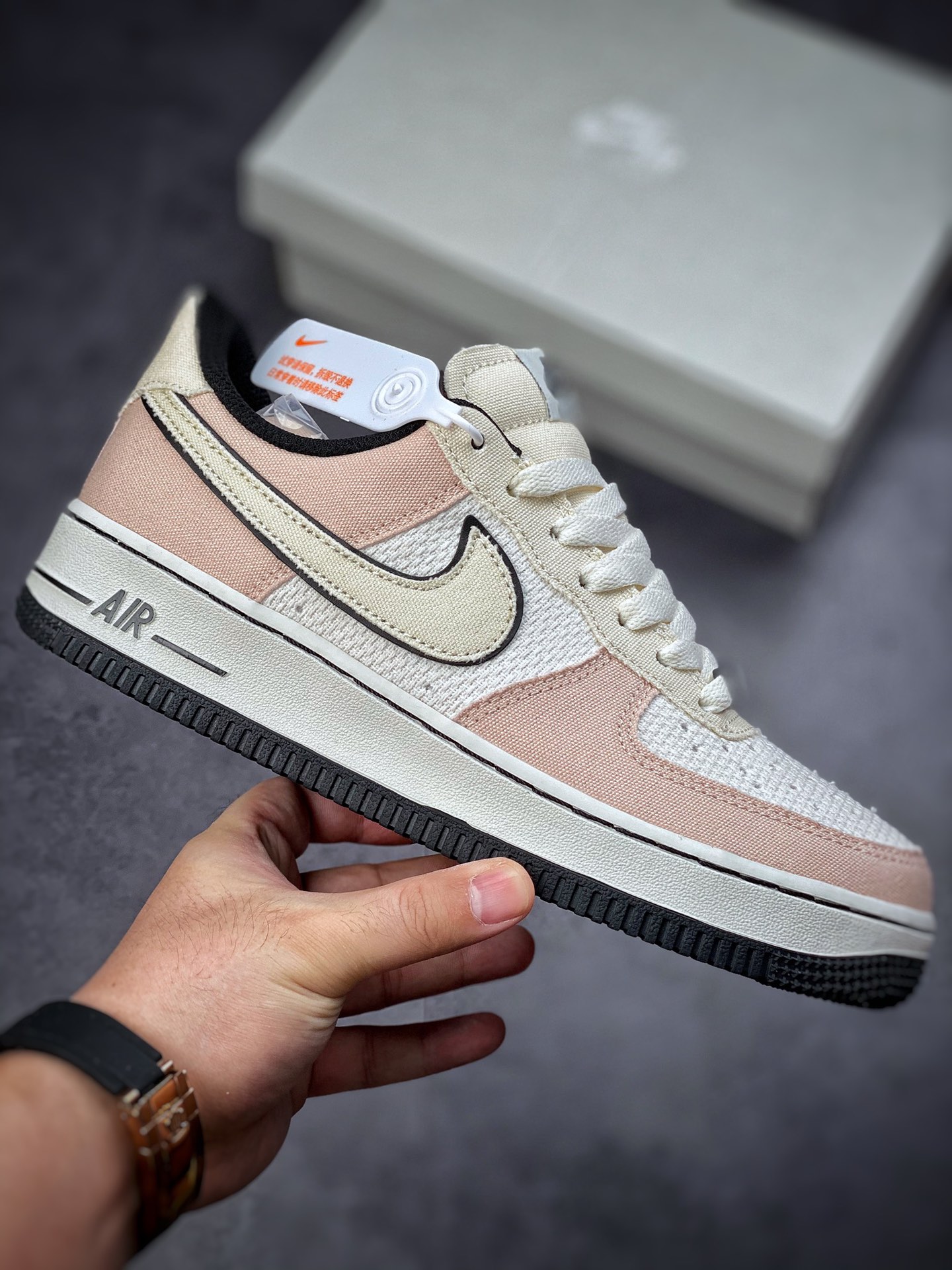 220 Nike Air Force 1 Low 07 帆布淡粉 315122-668