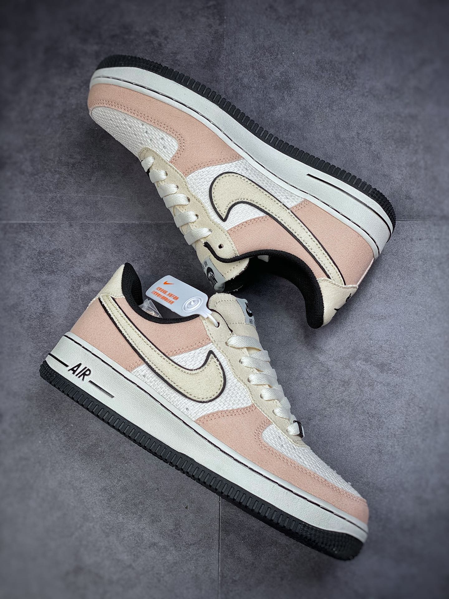 220 Nike Air Force 1 Low 07 帆布淡粉 315122-668