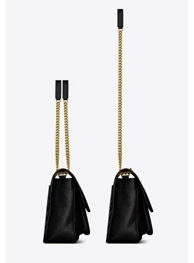 YSL 𝐍𝐢𝐤𝐢 28𝐜𝐦 邮差包 633158黑色/金链
