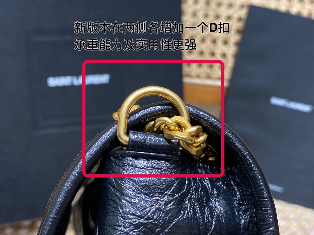 YSL 𝐍𝐢𝐤𝐢 22𝐜𝐦 邮差包 633151黑色/金链