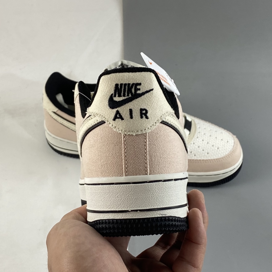 P220 Nike Air Force 1’07 Low 米黑粉 空军一号帆布低帮休闲板鞋 315122-668