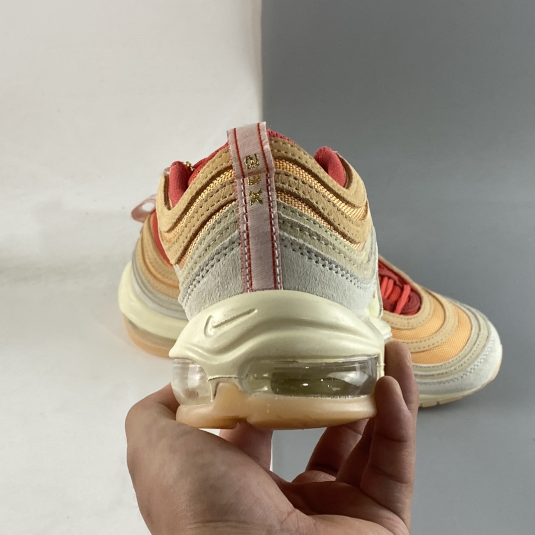 P240 Nike Air Max 97 SE 水蜜桃 子弹气垫运动跑步鞋 DM8943-700
