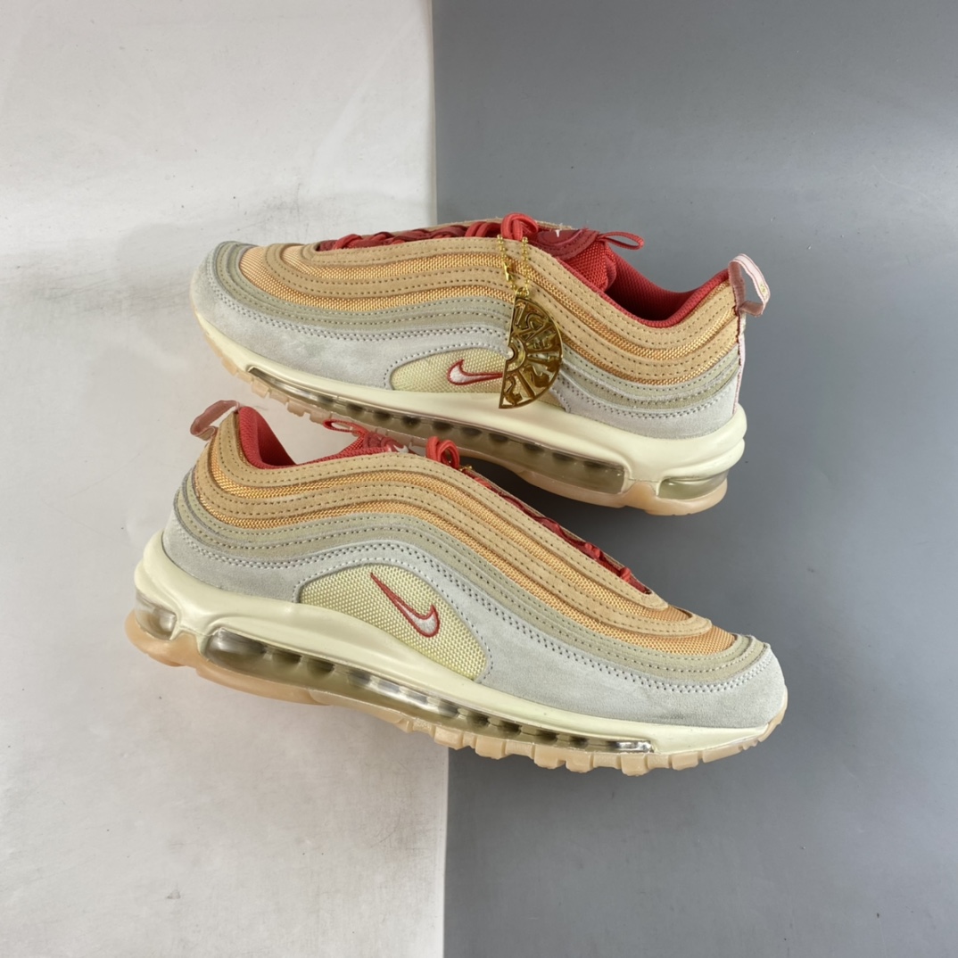 P240 Nike Air Max 97 SE 水蜜桃 子弹气垫运动跑步鞋 DM8943-700