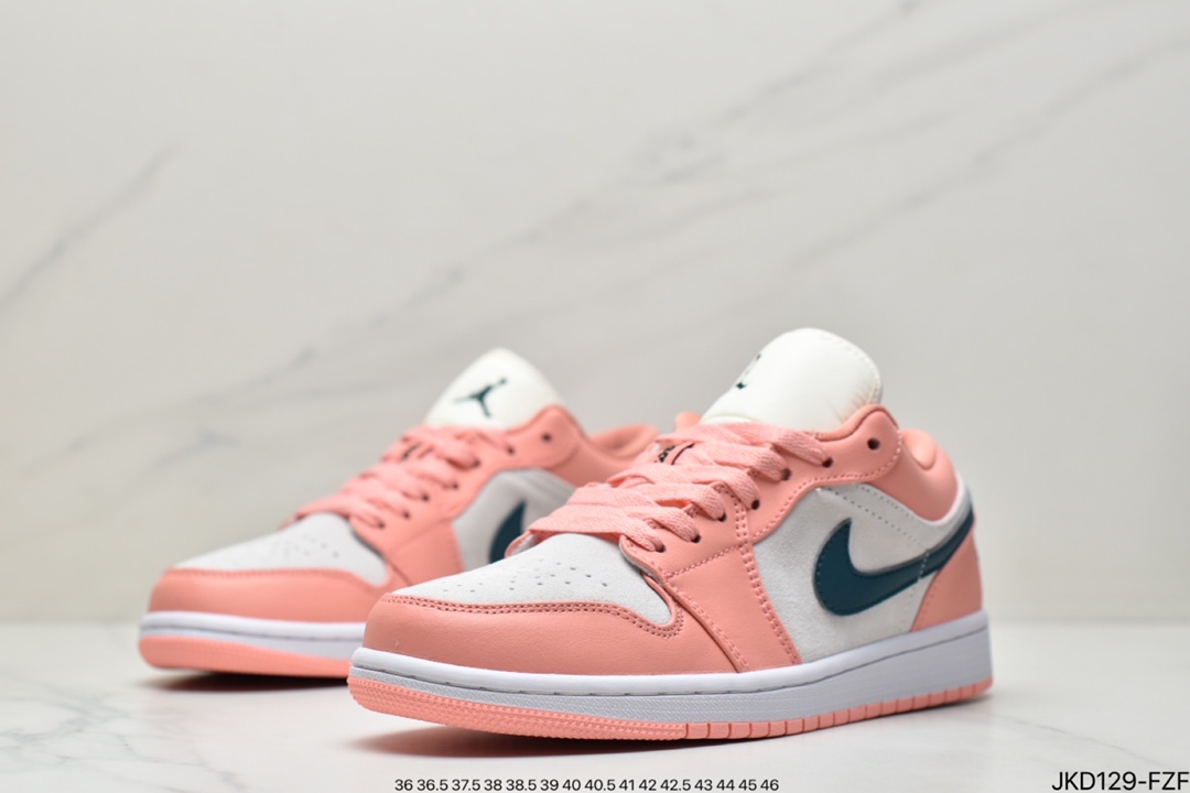 160 真标Air Jordan 1 Low AJ1 乔1低帮文化篮球鞋 正确鞋型和卡色 DC0774