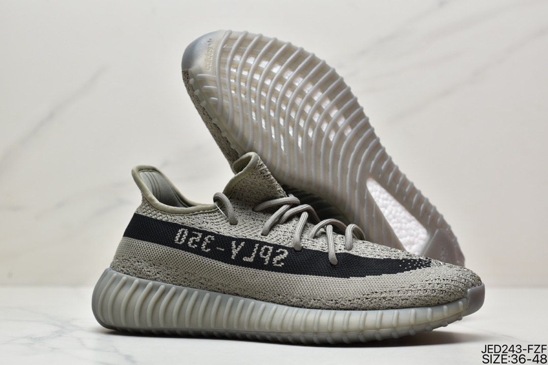 150 阿迪达斯Adidas Yeezy Boost 350V2 百搭轻便爆米花中底休闲运动慢跑鞋HQ2059