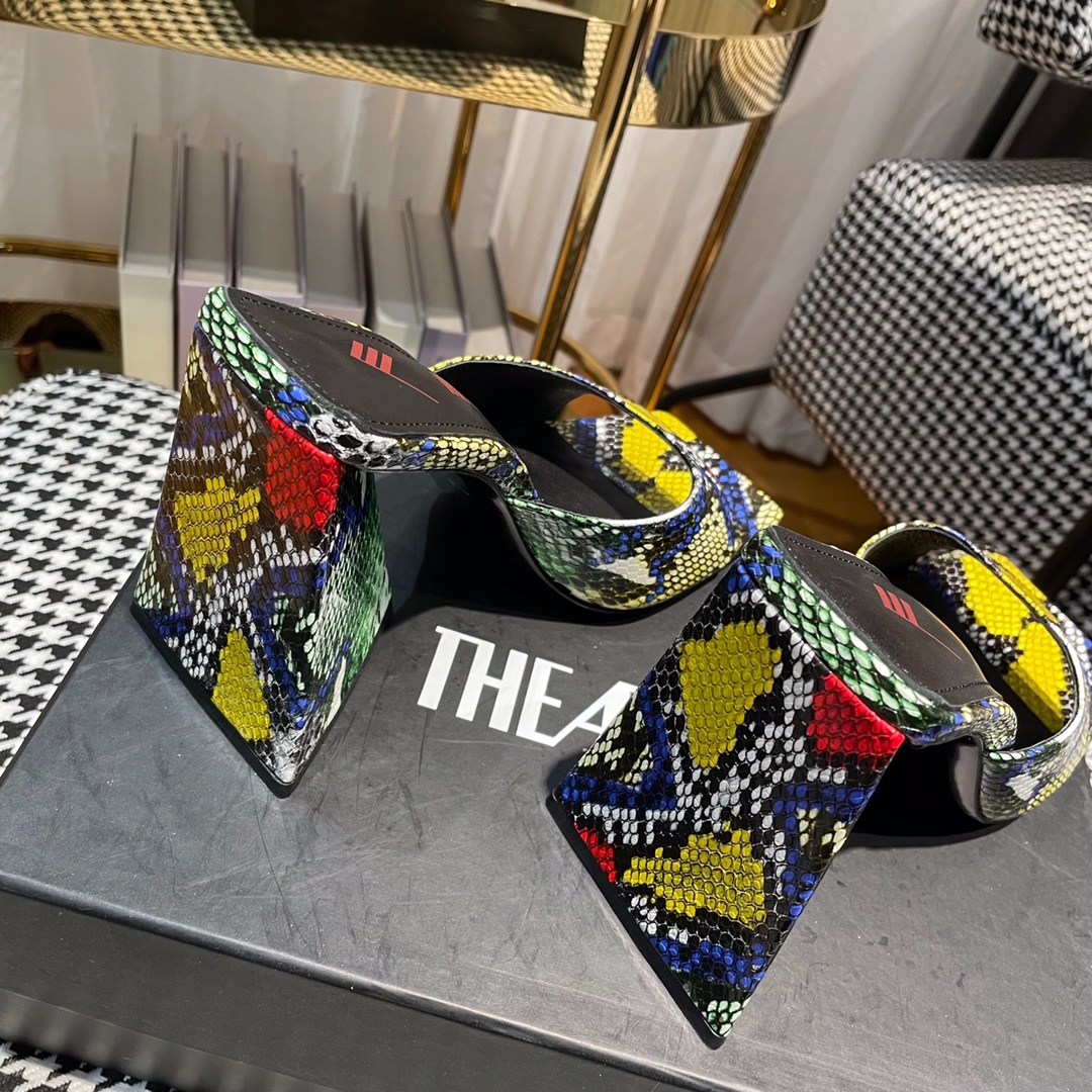 Fashionable Italian Sandals: Triangular Design, High Heels, Bold Colors, Comfortable Fabrics - 图片 7