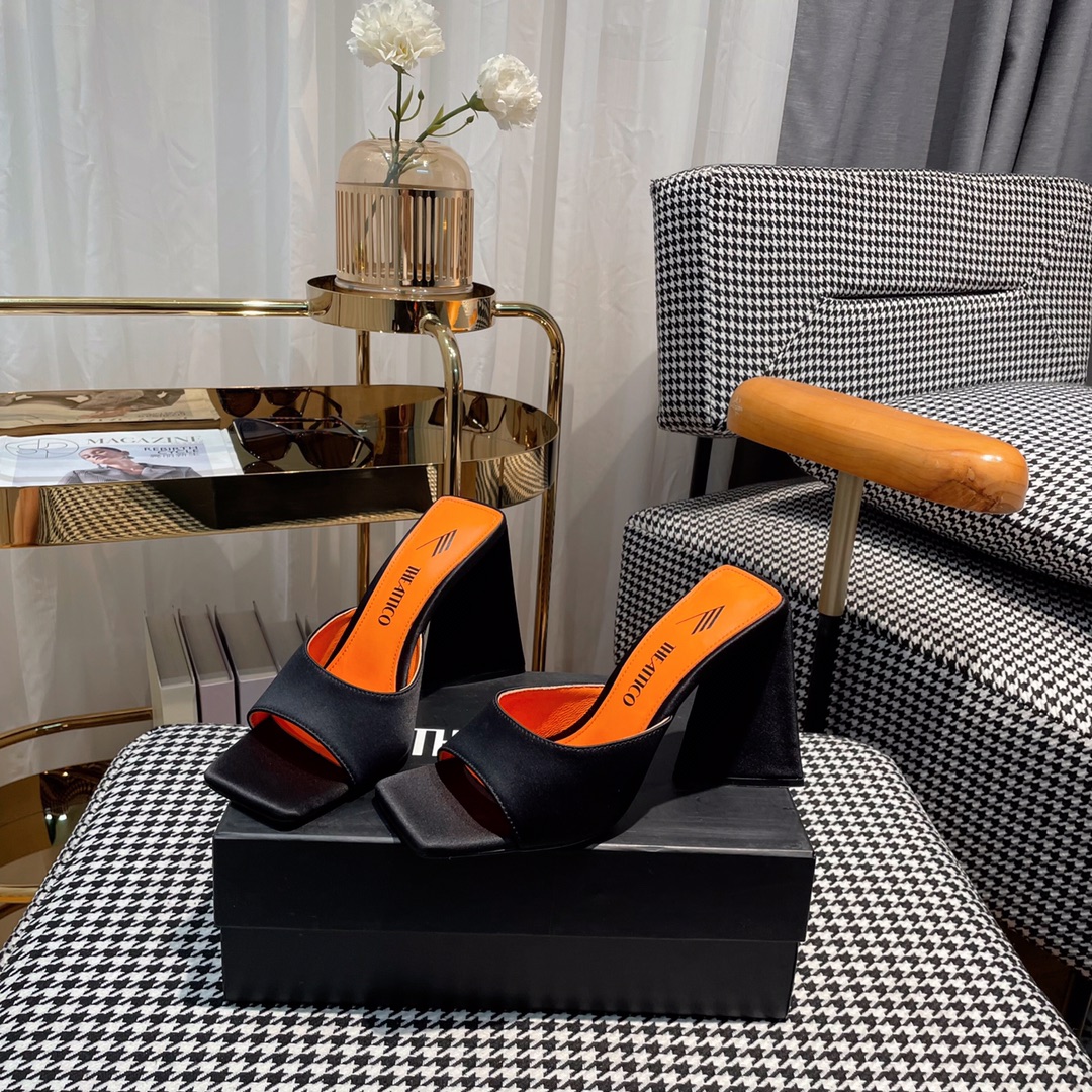 Italian Imports: Bold, Triangular Sandals with High Heels and Unique Designs