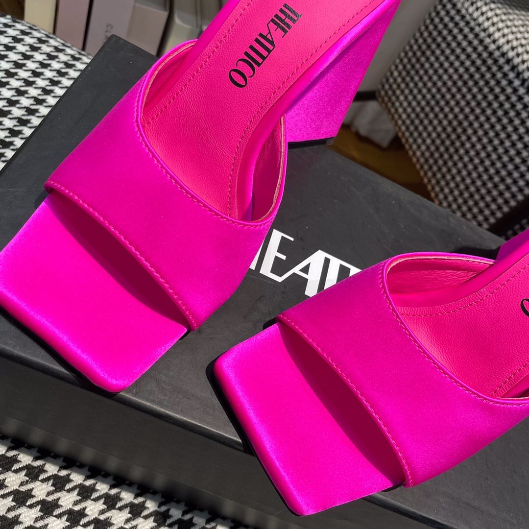 Italian Import: Bold, Triangular High-Heel Sandals with Unique Designs and Fabrics - 图片 6