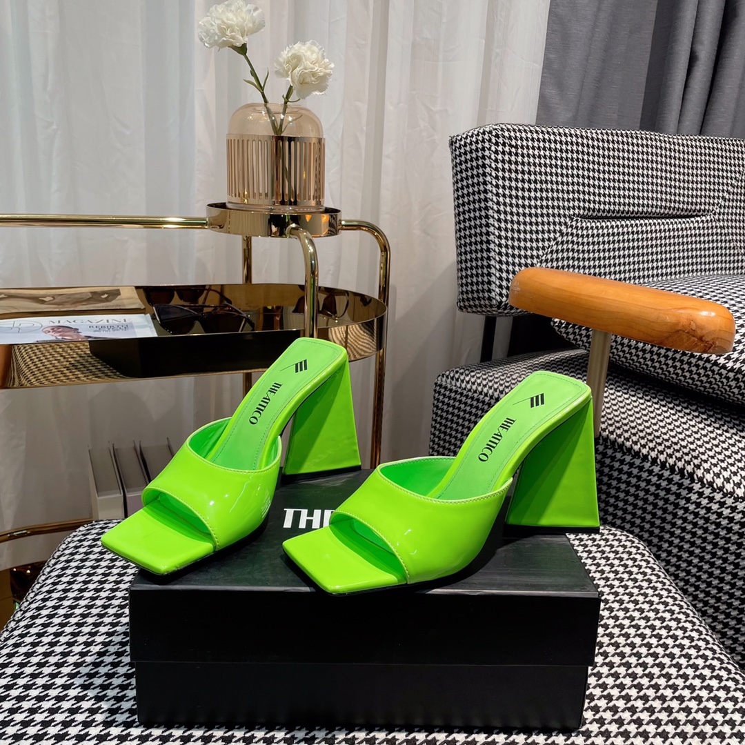 Italian Imported High-Heel Sandals with Bold Colors and Unique Designs