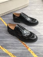 Louis Vuitton Shoes Plain Toe Splicing Cowhide Genuine Leather Rubber Fashion Casual