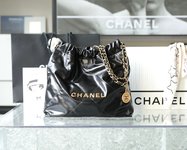 Chanel Handbags Crossbody & Shoulder Bags Tote Bags Black Vintage Gold
