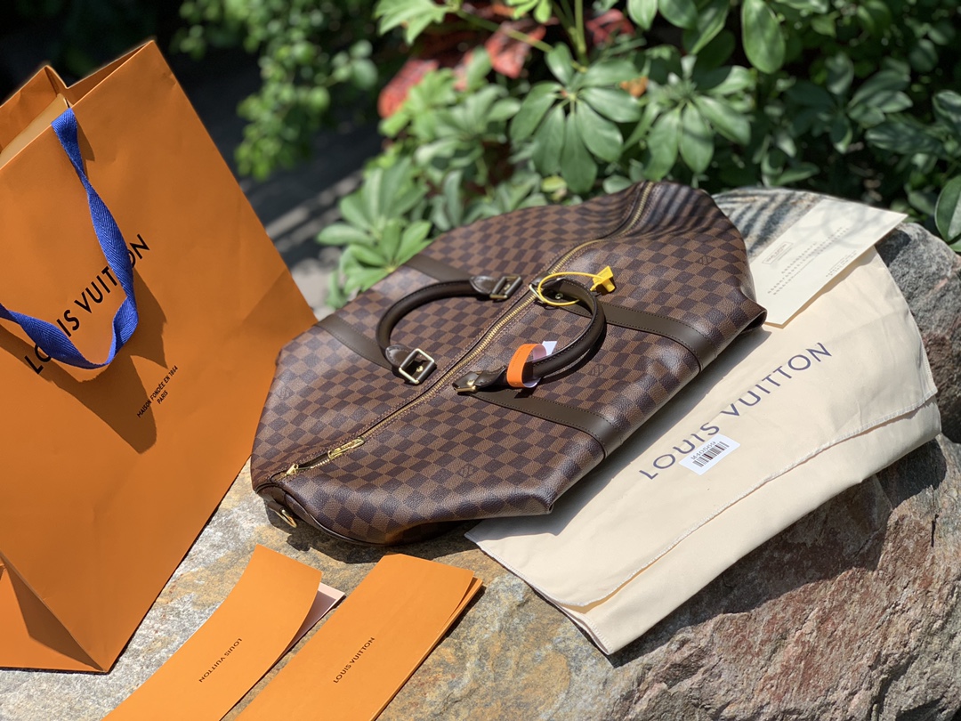 🌼 m41418格纹尺寸45 x 27 x 20 CM 原厂渠道货！棕棋盘格Kee🌼Pall系列，世界那