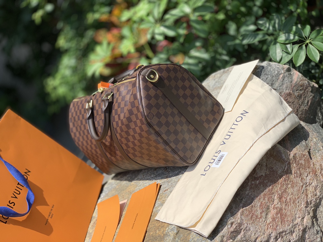 🌼 m41418格纹尺寸45 x 27 x 20 CM 原厂渠道货！棕棋盘格Kee🌼Pall系列，世界那