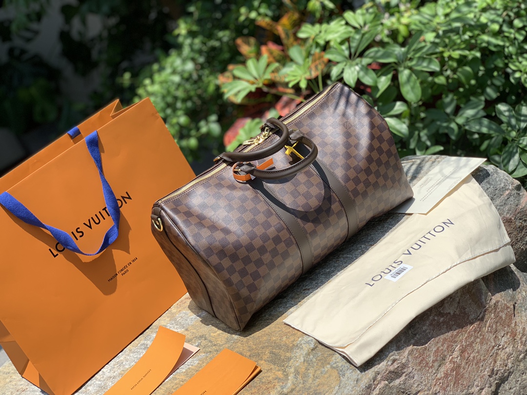 🌼 m41418格纹尺寸45 x 27 x 20 CM 原厂渠道货！棕棋盘格Kee🌼Pall系列，世界那