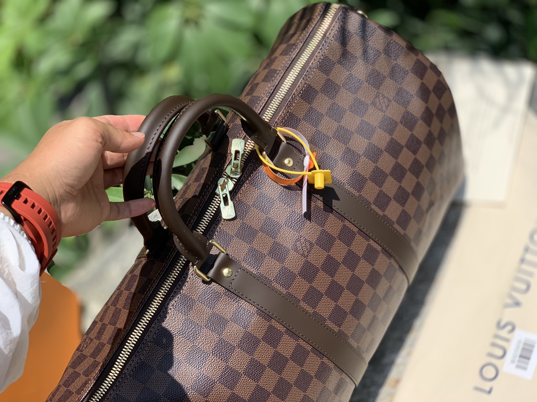 🌼 m41418格纹尺寸45 x 27 x 20 CM 原厂渠道货！棕棋盘格Kee🌼Pall系列，世界那