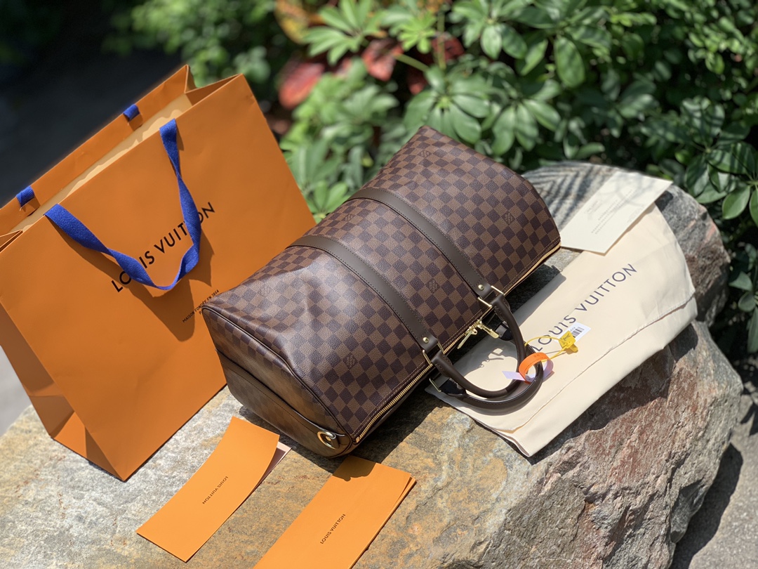 🌼 m41418格纹尺寸45 x 27 x 20 CM 原厂渠道货！棕棋盘格Kee🌼Pall系列，世界那