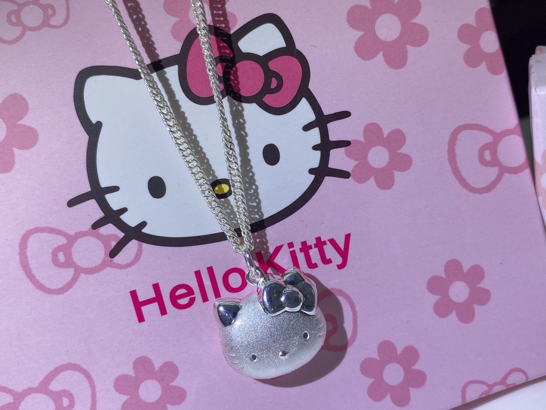NO:101449,Children's gift recommendations: 990 double button necklace, 10 KT cat pendant, children, necklace19860909儿童礼物推荐 足银990双扣项链十KT猫吊坠,儿童,necklace,Jewelry