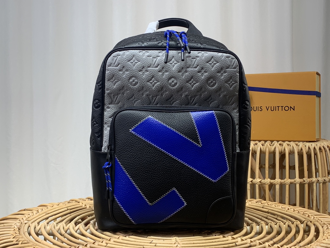 Louis Vuitton LV Dean Bags Backpack Embroidery Taurillon Cowhide m59924