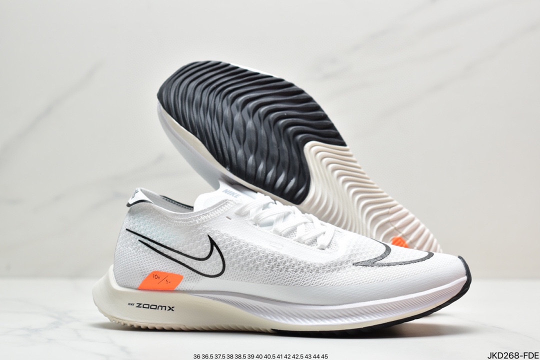 160 耐克Nike Zoomx Streakfly Proto 低帮跑步鞋白黑橙DH9275