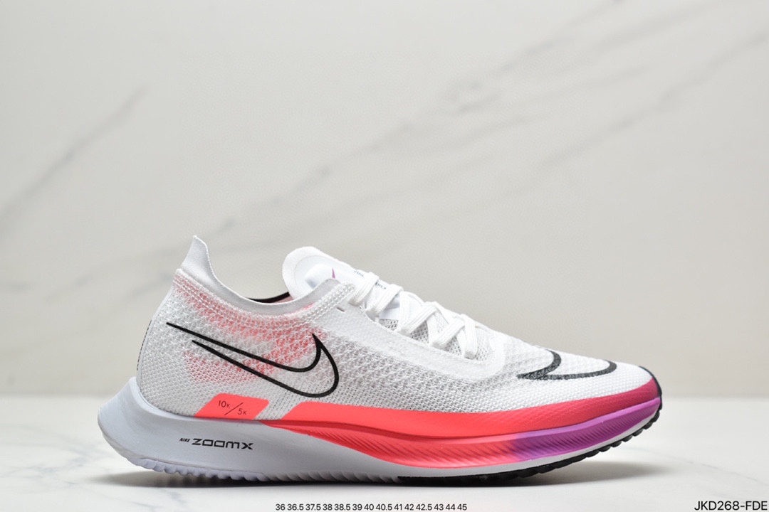 160 耐克Nike Zoomx Streakfly Proto 低帮跑步鞋白黑橙DH9275