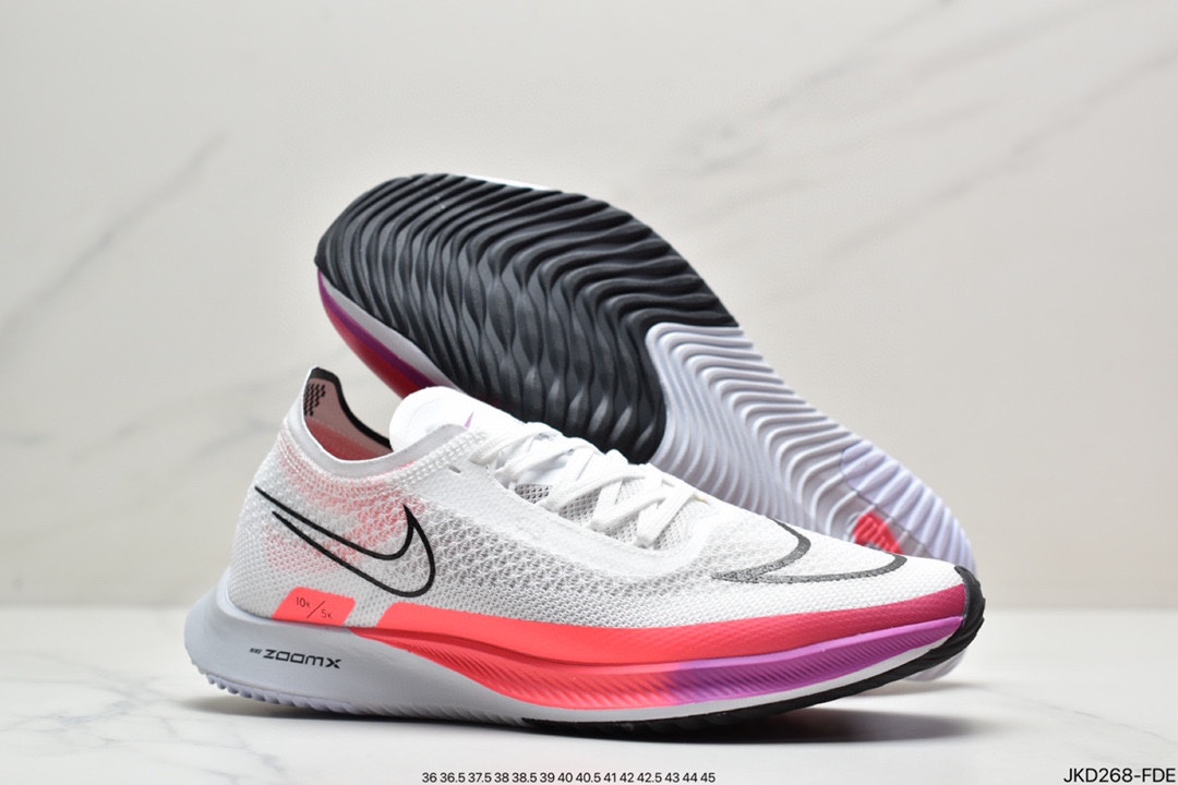 160 耐克Nike Zoomx Streakfly Proto 低帮跑步鞋白黑橙DH9275