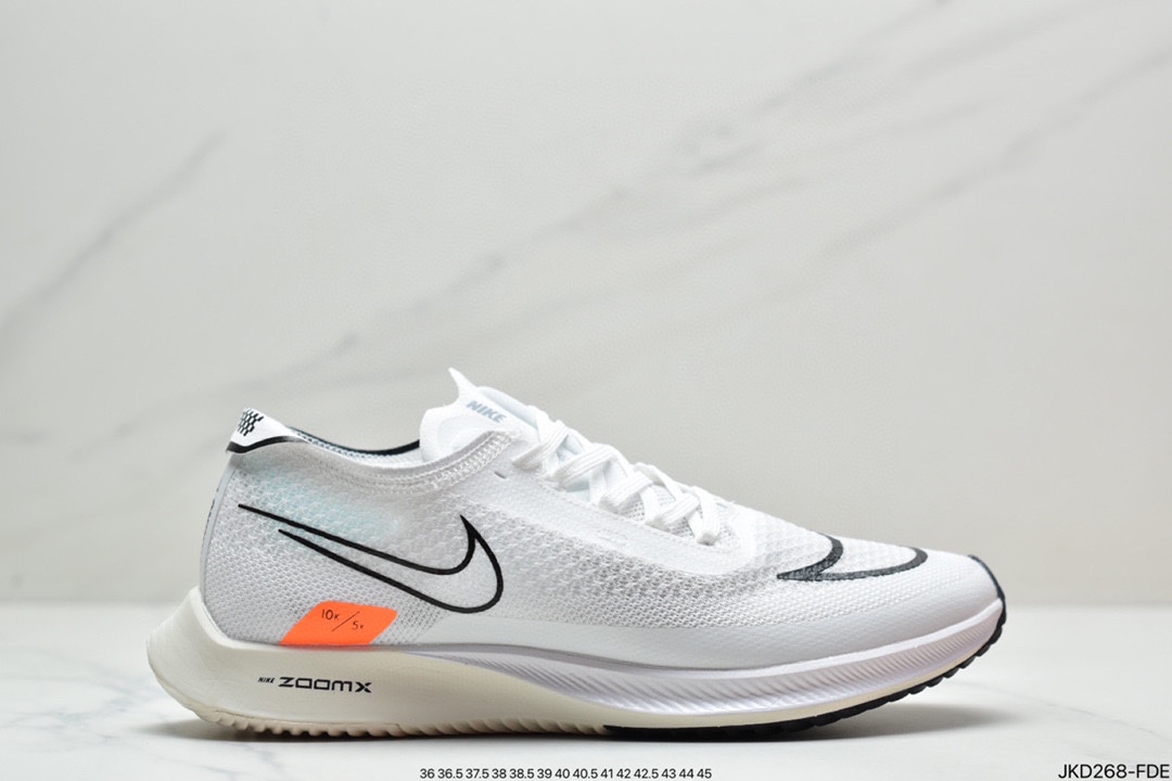 160 耐克Nike Zoomx Streakfly Proto 低帮跑步鞋白黑橙DH9275