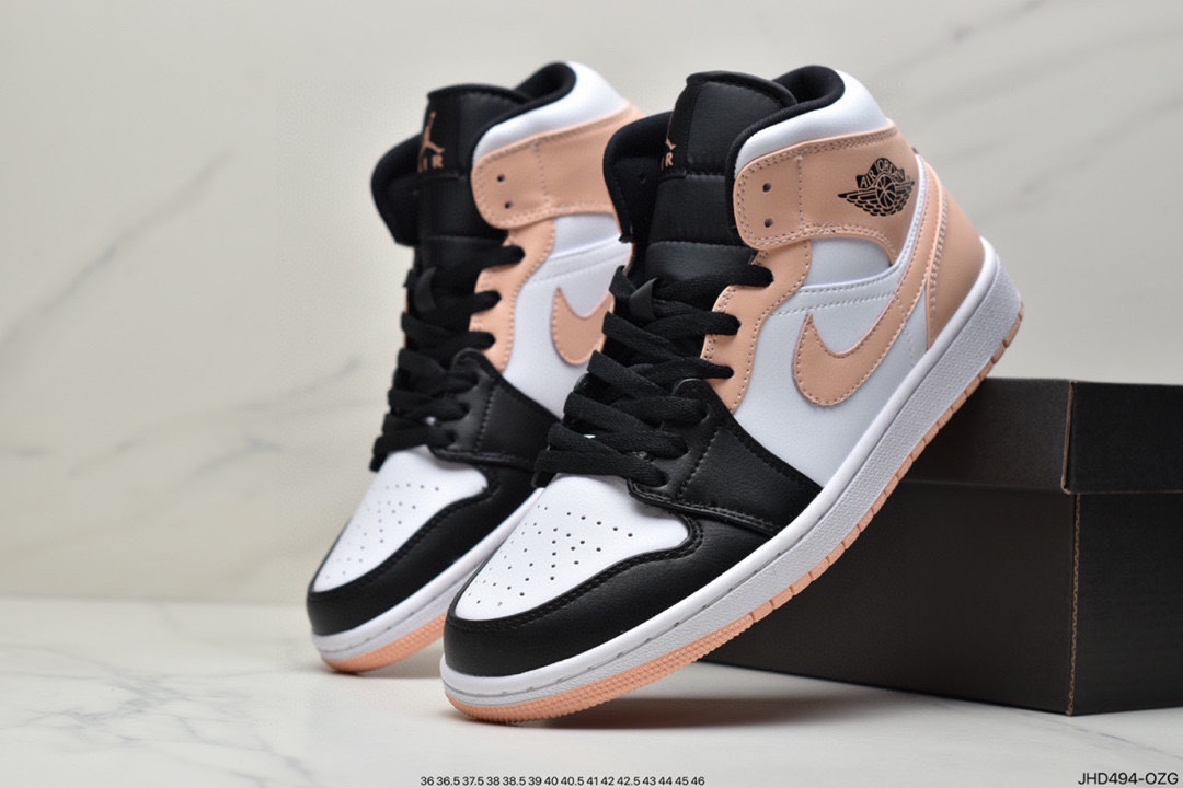 190 Air Jordan 1 Mid 乔一中邦 当前市场最优版本 554724-174