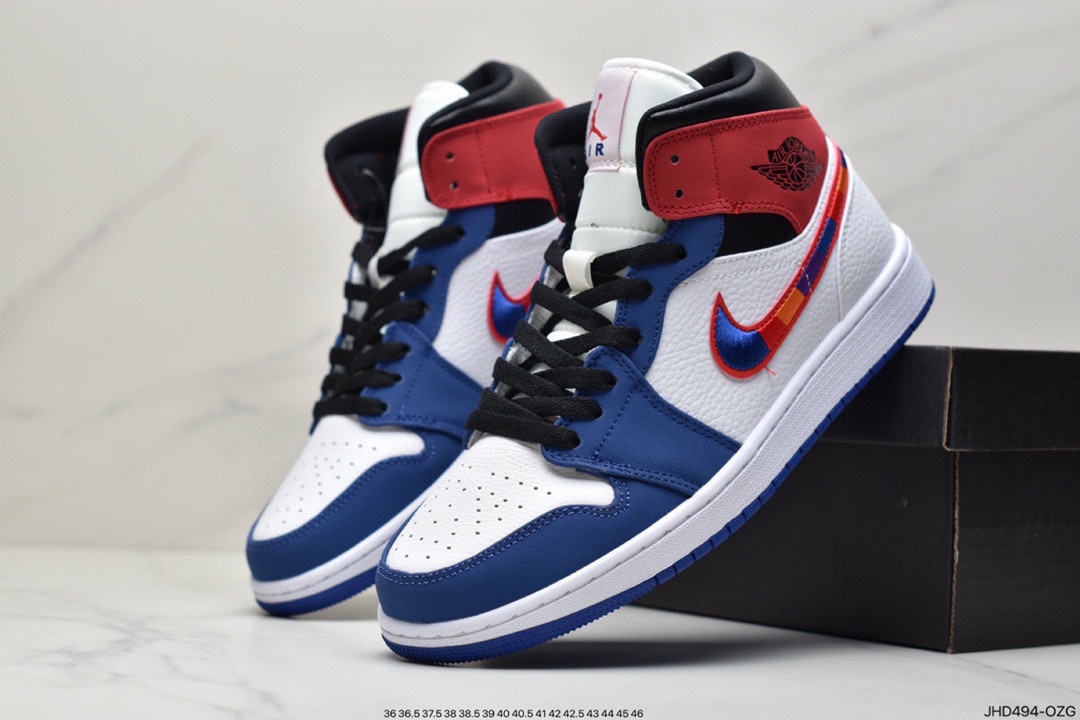 190 Air Jordan 1 Mid 乔一中邦 当前市场最优版本 554724-174