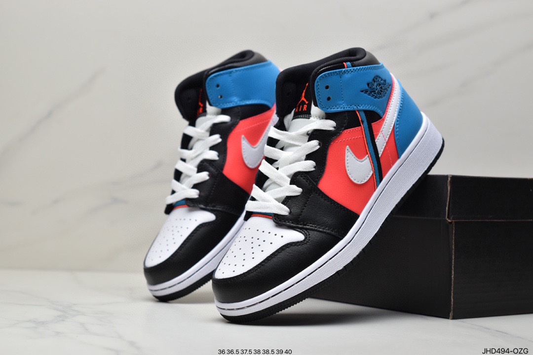 190 Air Jordan 1 Mid 乔一中邦 当前市场最优版本 554724-174