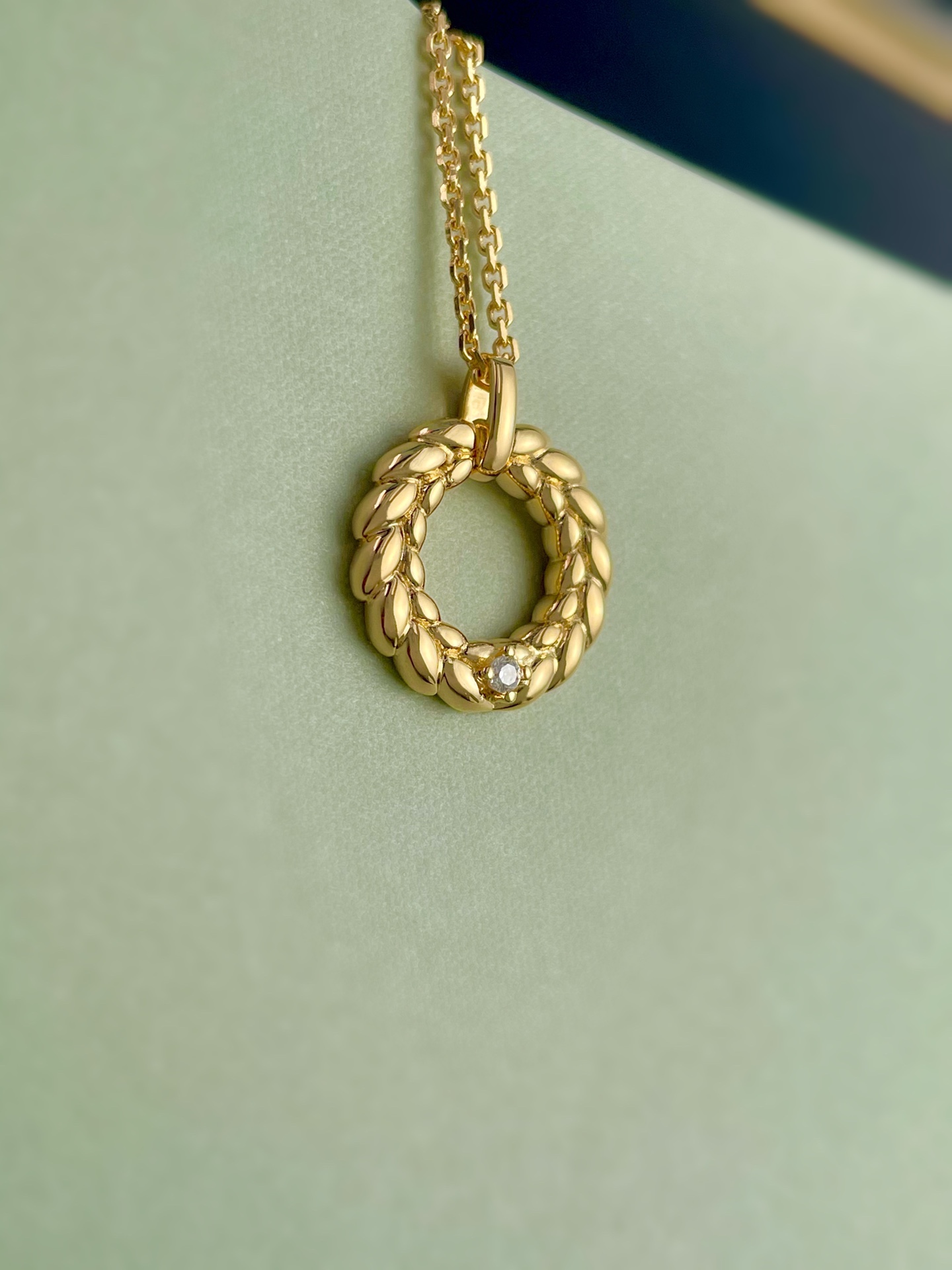 Elegant Wheat Ear Diamond Necklace - S925 Silver Pendant for Women 7 i1653493553 164 5