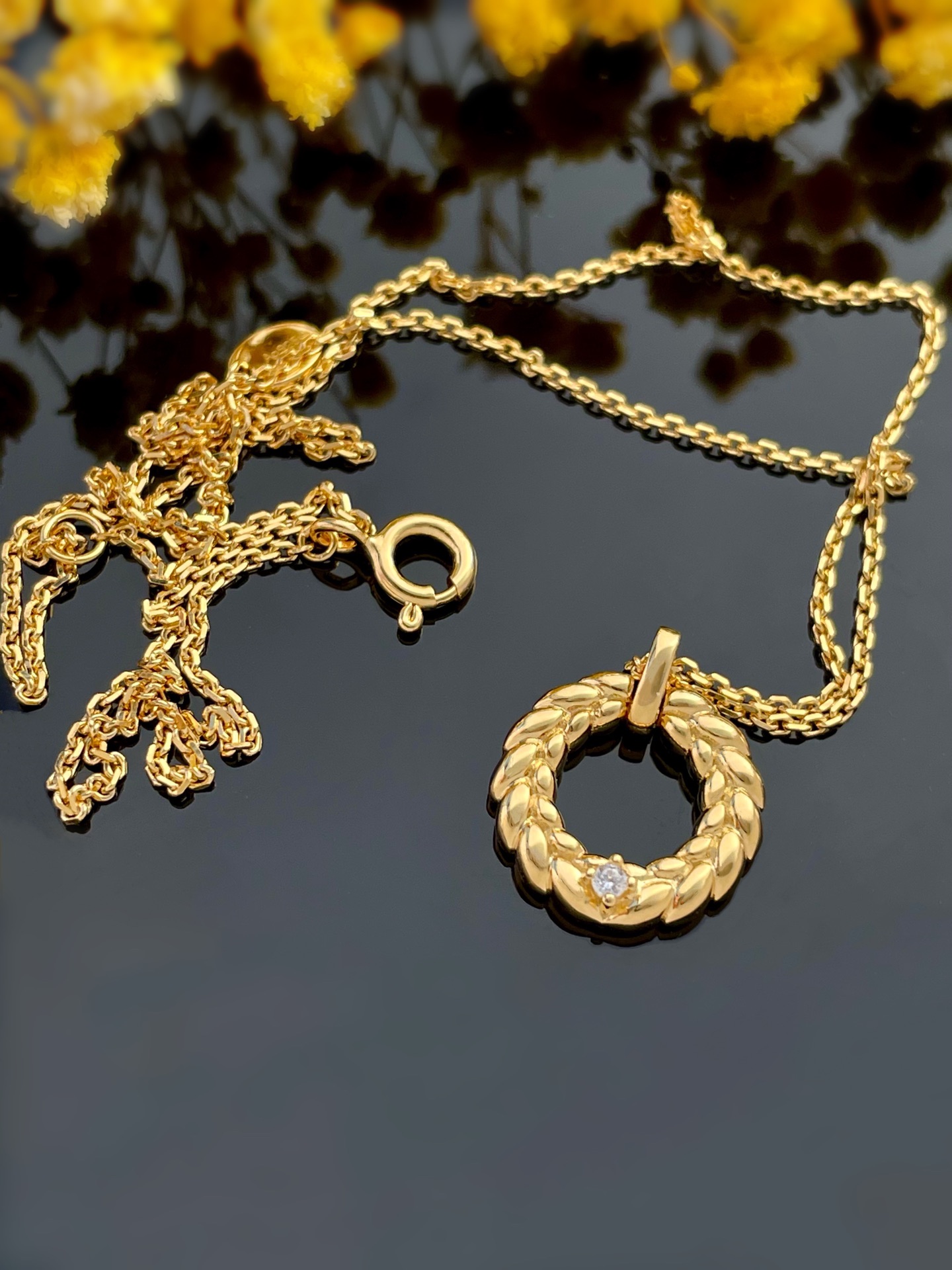 Elegant Wheat Ear Diamond Necklace - S925 Silver Pendant for Women 5 i1653493553 5638 1