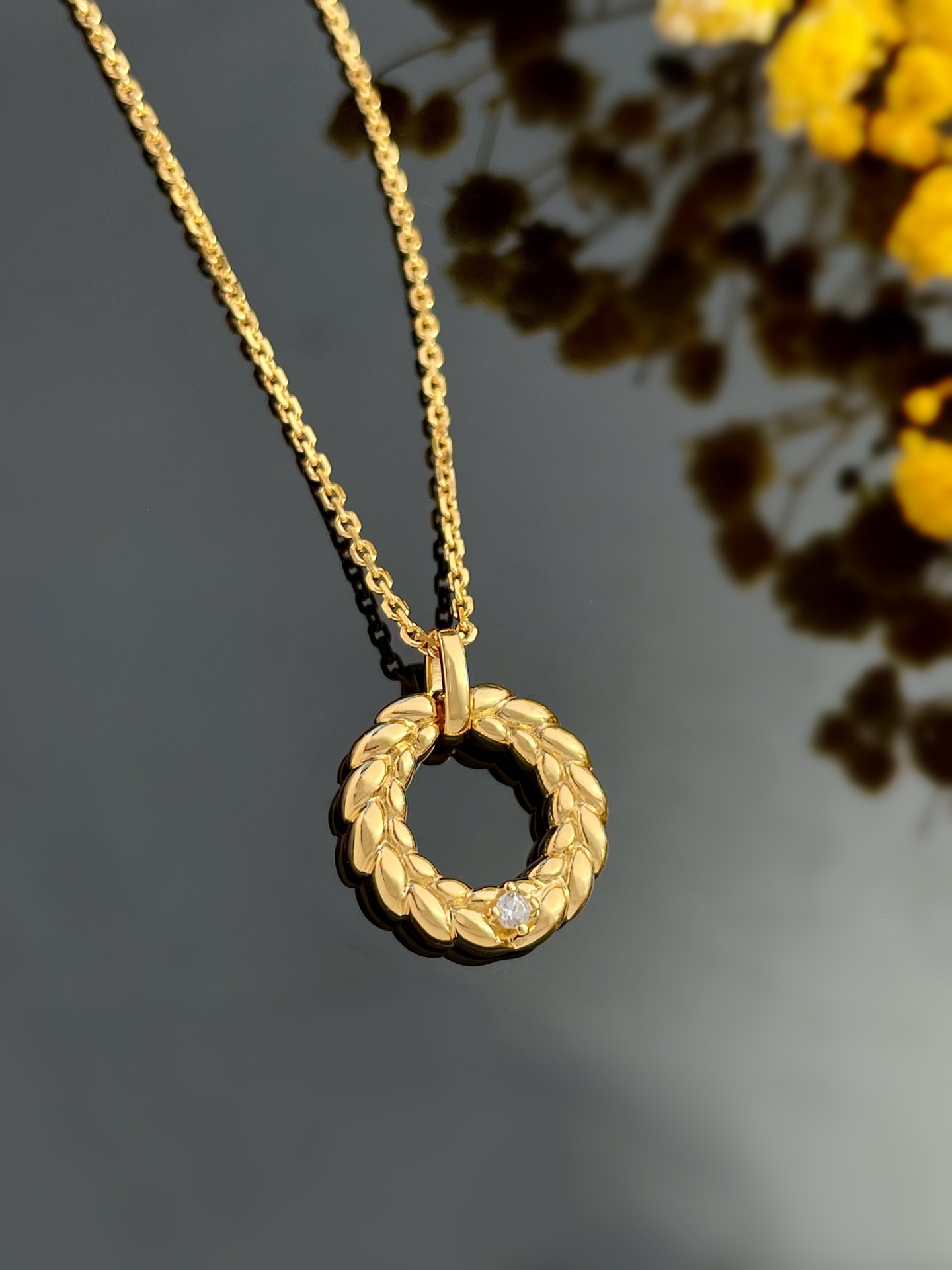 Elegant Wheat Ear Diamond Necklace - S925 Silver Pendant for Women 6 i1653493553 9524 0