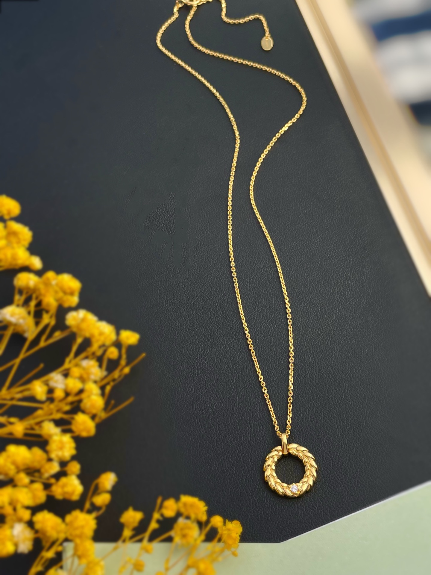Elegant Wheat Ear Diamond Necklace - S925 Silver Pendant for Women 2 i1653493553 968 8