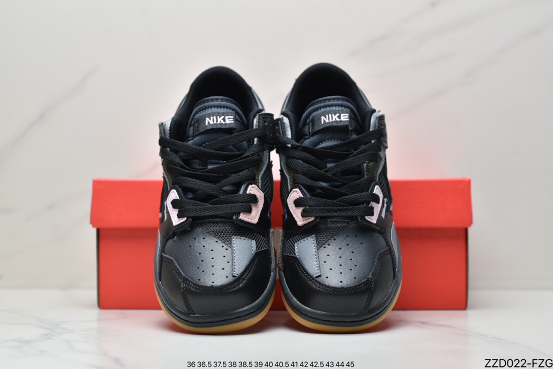 250  耐克Nike SB Dunk SCRAP系列休闲气垫板鞋 Dunk 彩色拼接缝合怪炫彩DB0500