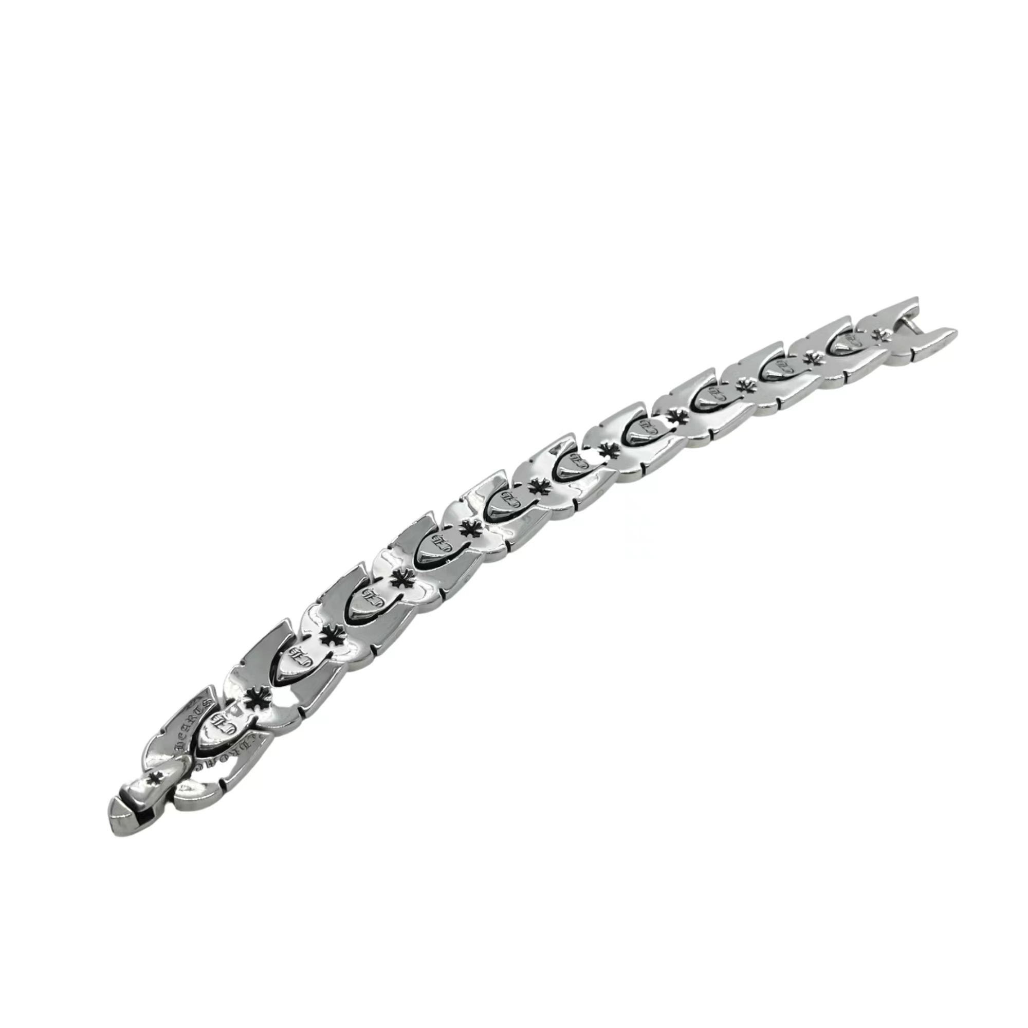 Chrome Hearts 𝗖𝗵𝗿𝗼𝗺𝗲 𝗛𝗲𝗮𝗿𝘁𝘀 克罗心 火焰图腾手链