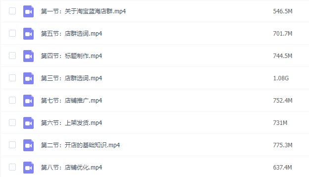 ❤课程更新❤ 《Q34第二期淘宝店群训练营课程》 限时14.9会员免费