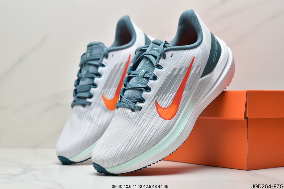 180 耐克Nike Air Zoom Winflo 9登月系列针织面透气训跑练步鞋 DD6203