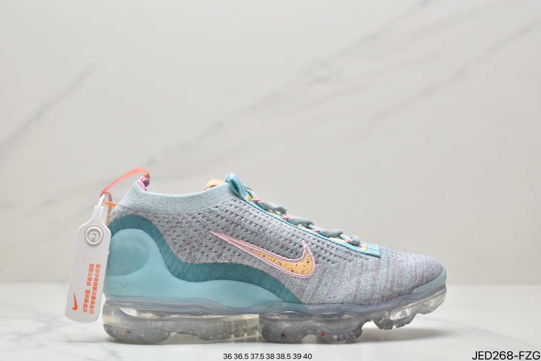150 Nike Air Vapormax 2021 Flyknit FK”Volt Grey Green Mulit-Color”VM2021慢跑鞋DC4112-002