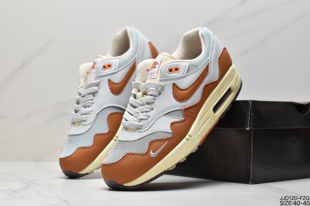 130 真标Patta x Nike Air Max 1“Monarch”复古休闲跑步鞋 DH1348