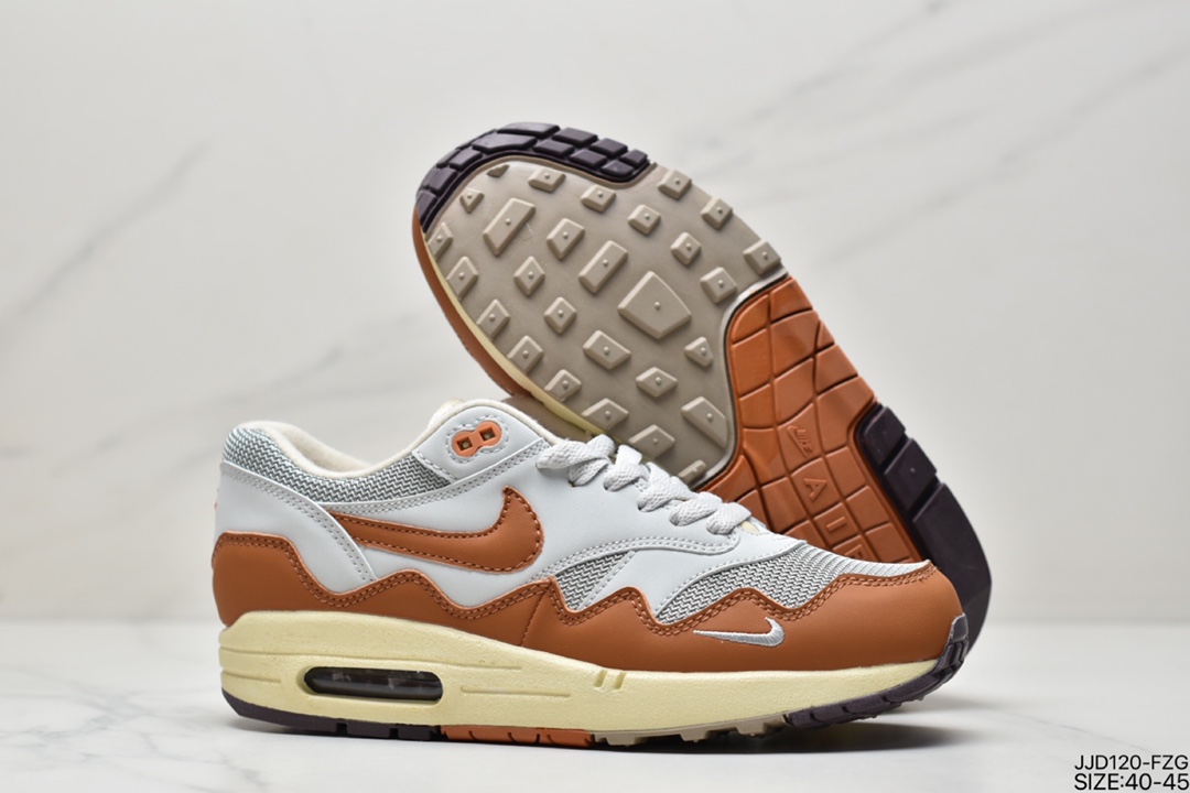 130 真标Patta x Nike Air Max 1“Monarch”复古休闲跑步鞋 DH1348