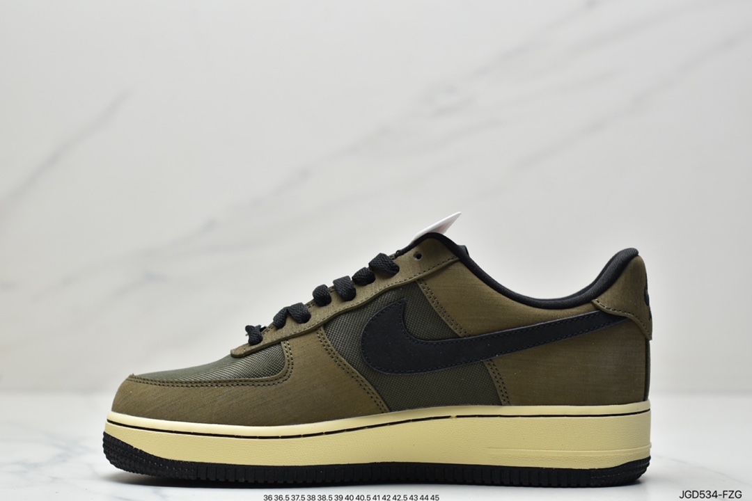 180 耐克Undefeated x Nike Air Force 1 Low SP ‘’Ballistic‘’ 橄榄绿 空军一号低帮运动休闲板鞋 DH3064-300