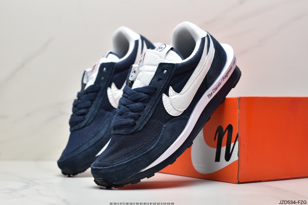140 日式解构美学SACAI联名 × NIKE LDV Waffle重叠设计前卫华夫变形休闲慢跑鞋 DH1347-100